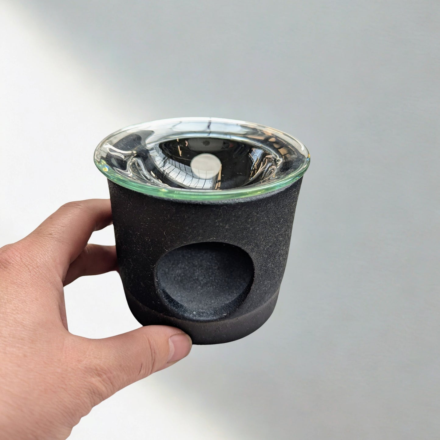 Duftöllampe mit Glaseinsatz – 2 Glasurvarianten